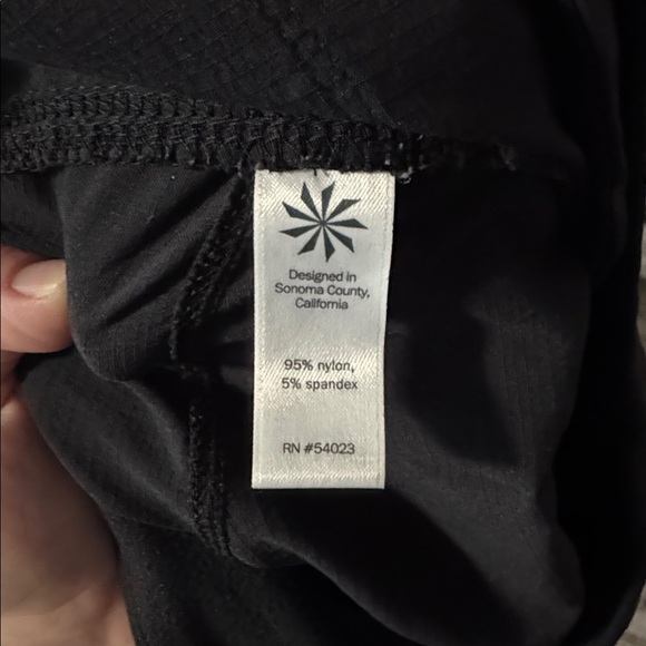 Athleta Trekkie Jogger 2.0 Pants Black Ripstop Nylon Athletic Hiking Cinch Sz - Picture 7 of 8